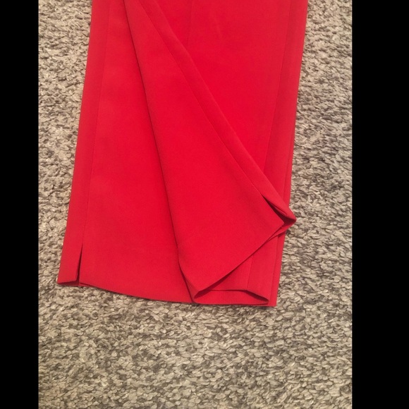 JCrew size 2 red pleated ankle length pant - Picture 4 of 6